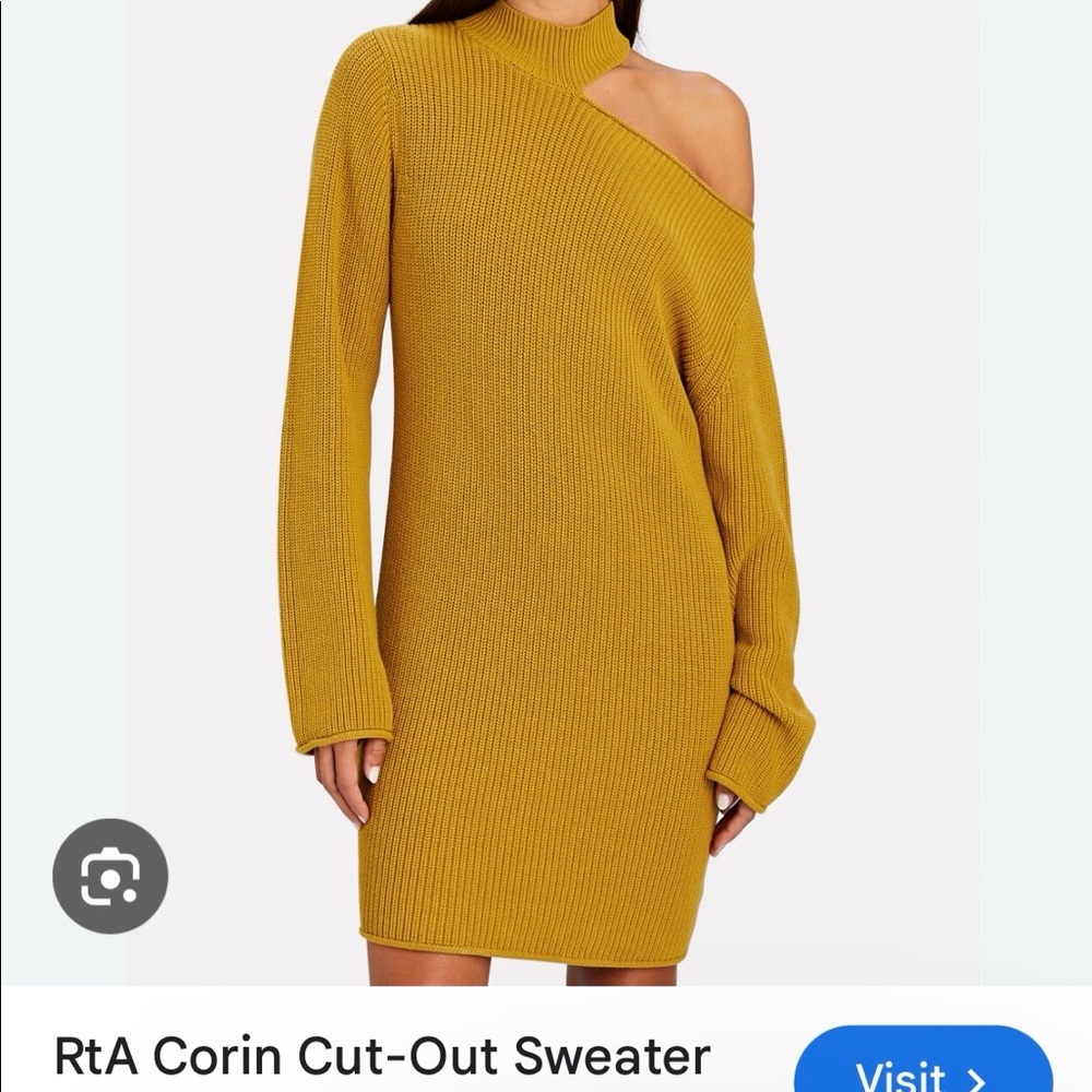 RTA CORIN CUT-OUT SWEATER DRESS